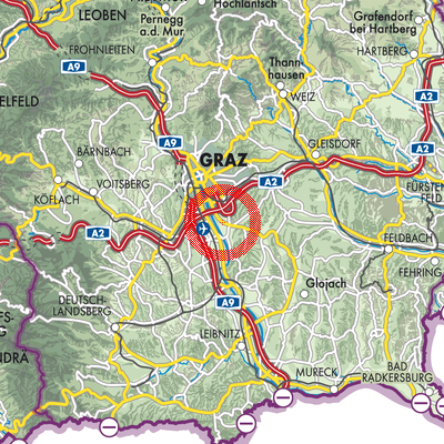 Landkarte Gössendorf