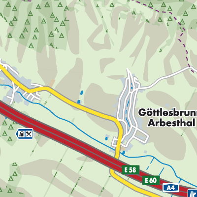 Übersichtsplan Göttlesbrunn-Arbesthal