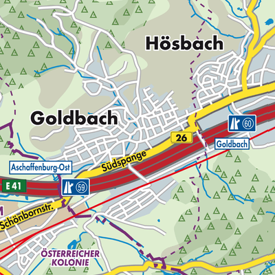 Übersichtsplan Goldbach