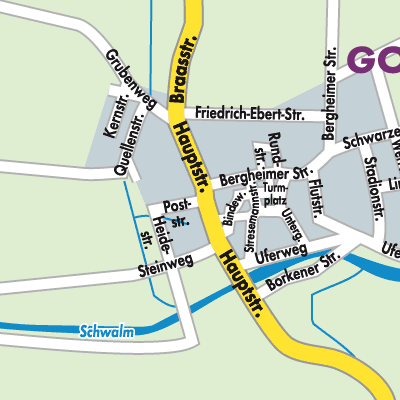Stadtplan Gombeth