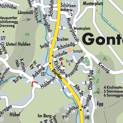 Stadtplan Gontenschwil