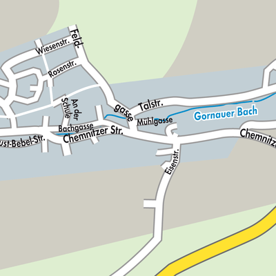 Stadtplan Gornau