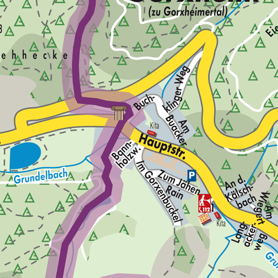 Stadtplan Gorxheim