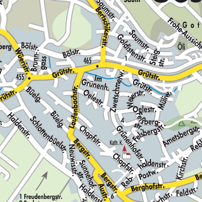 Stadtplan Gossau (ZH)