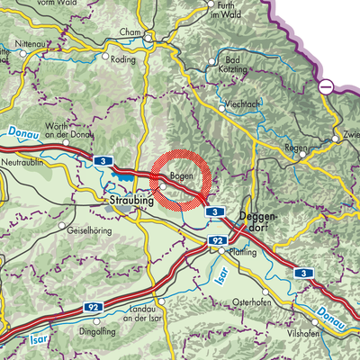 Landkarte Gottesberg