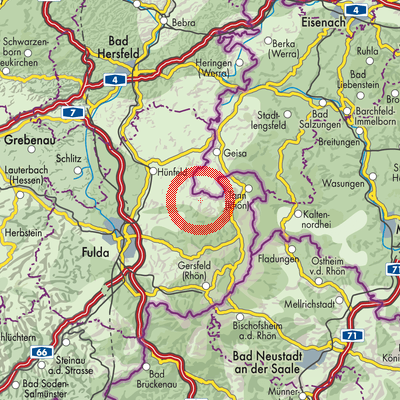 Landkarte Gotthards