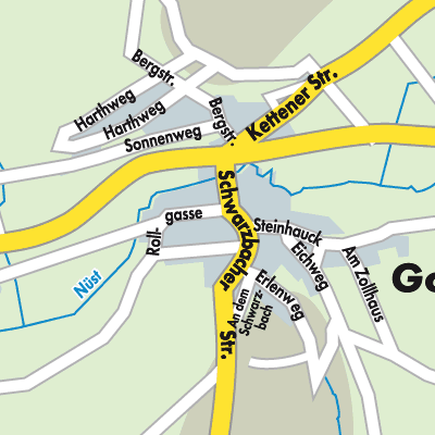 Stadtplan Gotthards