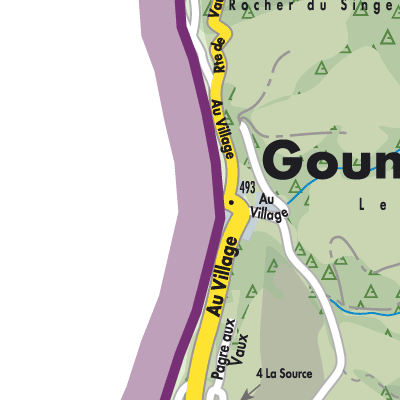 Stadtplan Goumois