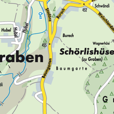 Stadtplan Graben