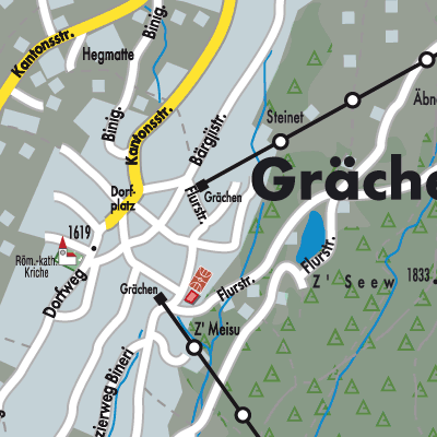 Stadtplan Grächen