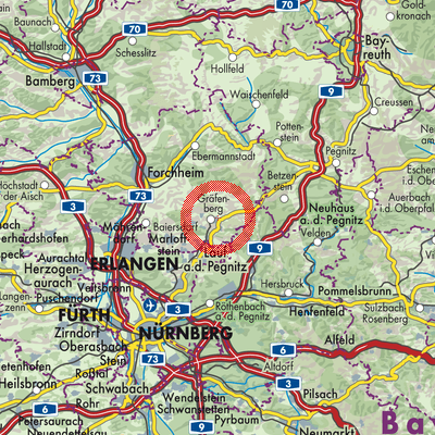 Landkarte Gräfenberg (VGem)