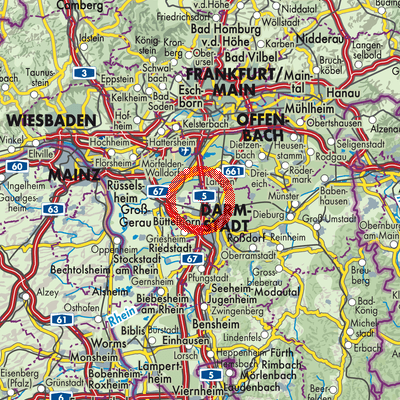 Landkarte Gräfenhausen