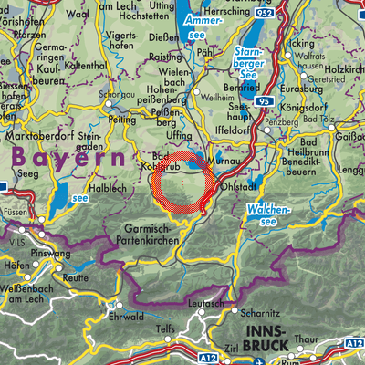 Landkarte Grafenaschau