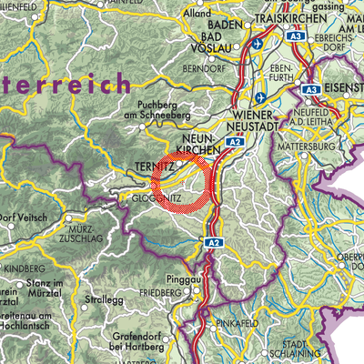 Landkarte Grafenbach-St. Valentin