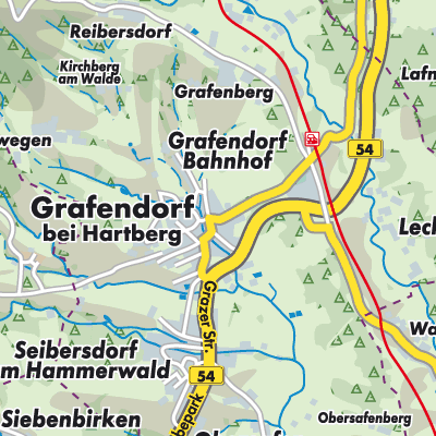 Übersichtsplan Grafendorf bei Hartberg