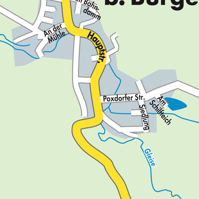 Stadtplan Graitschen bei Bürgel