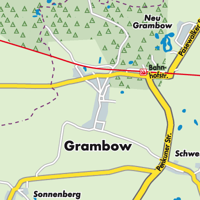 Übersichtsplan Grambow
