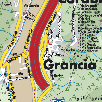 Stadtplan Grancia