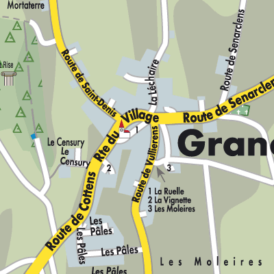 Stadtplan Grancy