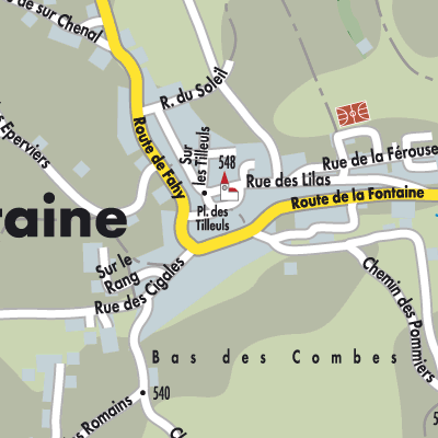 Stadtplan Grandfontaine