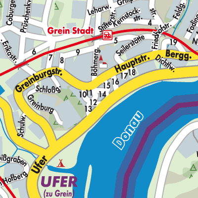 Stadtplan Grein