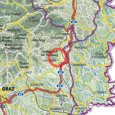 Landkarte Greinbach