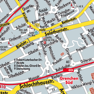 Stadtplan Grenchen