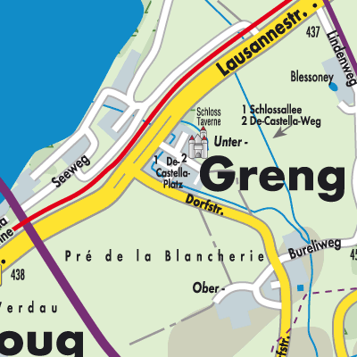 Stadtplan Greng