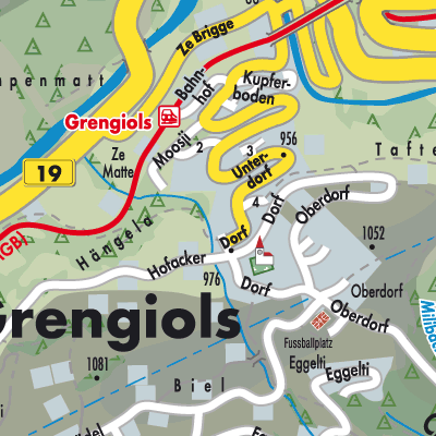 Stadtplan Grengiols