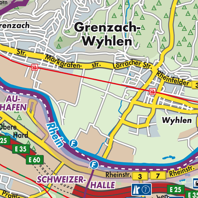 Übersichtsplan Grenzach-Wyhlen