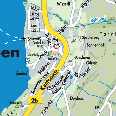 Stadtplan Greppen