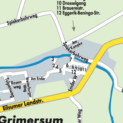 Stadtplan Grimersum