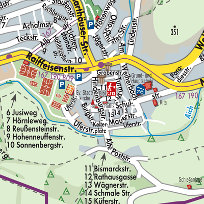 Stadtplan Grötzingen