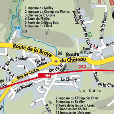 Stadtplan Grolley