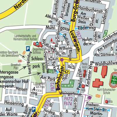 Stadtplan Groß-Karben