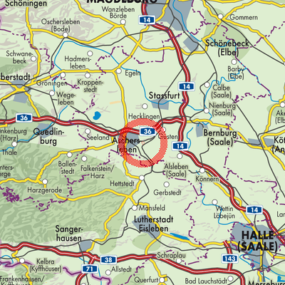 Landkarte Groß Schierstedt
