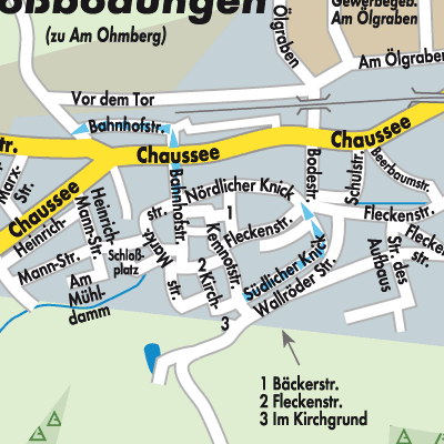 Stadtplan Großbodungen