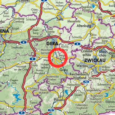 Landkarte Großdraxdorf