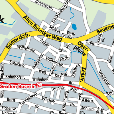 Stadtplan Großen-Buseck