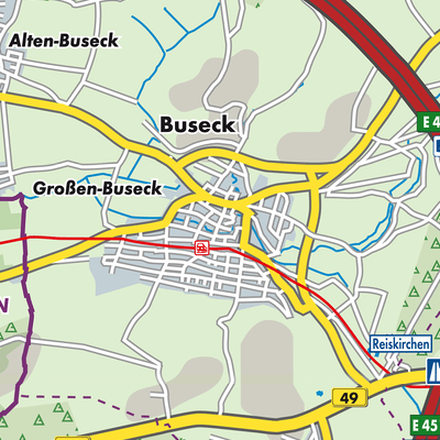 Übersichtsplan Großen-Buseck
