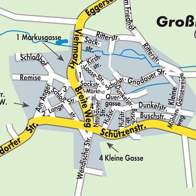 Stadtplan Großmühlingen