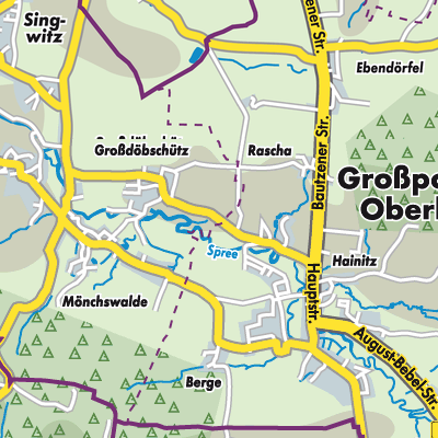 Übersichtsplan Großpostwitz/Oberlausitz