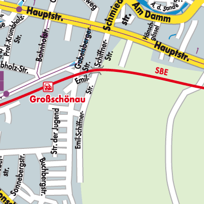 Stadtplan Großschönau-Hainewalde