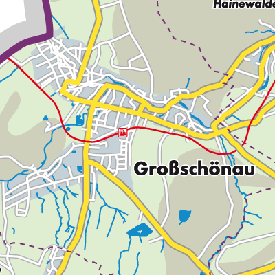 Übersichtsplan Großschönau-Hainewalde