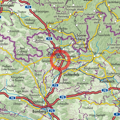 Landkarte Grub am Forst (VGem)