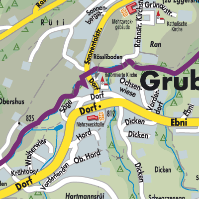 Stadtplan Grub (AR)