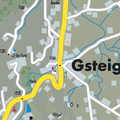 Stadtplan Gsteig