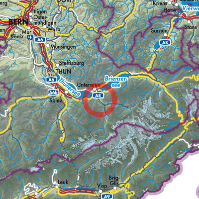 Landkarte Gsteigwiler