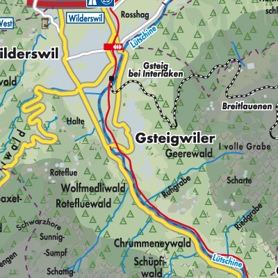 Übersichtsplan Gsteigwiler