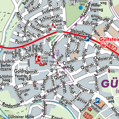 Stadtplan Gültstein